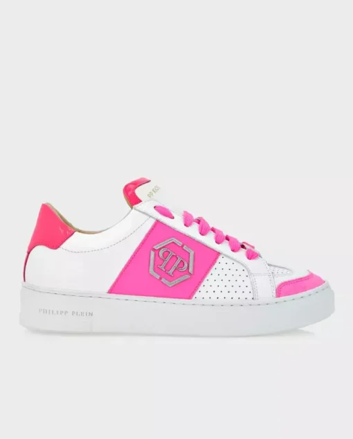 Biało-różowe sneakersy Lo-Top PP Kicks