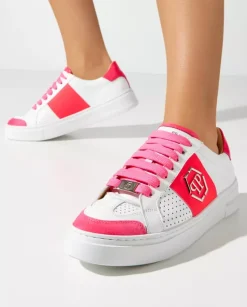Biało-różowe sneakersy Lo-Top PP Kicks
