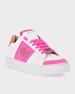 Biało-różowe sneakersy Lo-Top PP Kicks