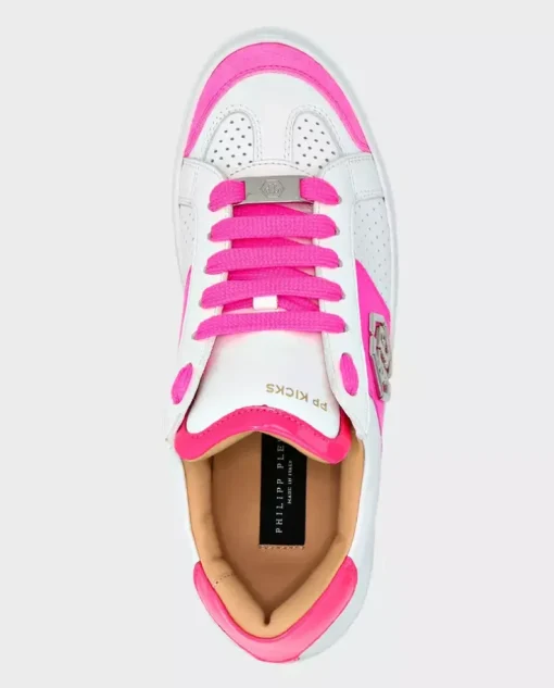 Biało-różowe sneakersy Lo-Top PP Kicks