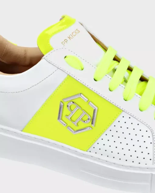 Biało-żółte sneakersy Lo-Top