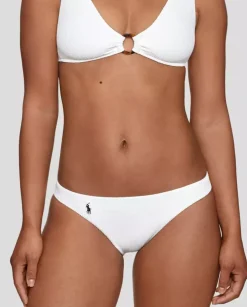 Biały dół od bikini