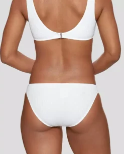 Biały dół od bikini
