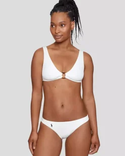 Biały dół od bikini