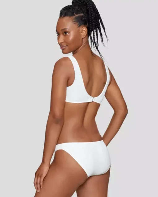 Biały dół od bikini