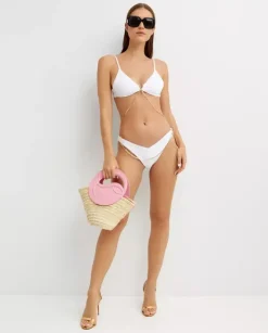 Biały dół od bikini Serena
