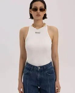 Biały tank top