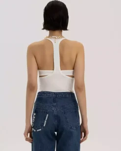 Biały tank top