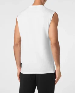 Biały tank top Carbon Tiger