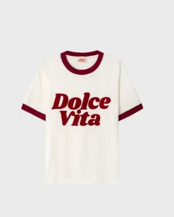 Biały T-shirt Dolce Vita