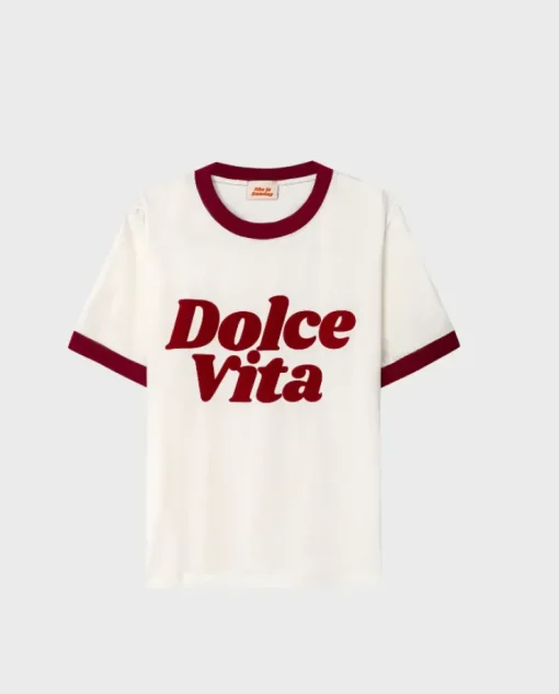 Biały T-shirt Dolce Vita