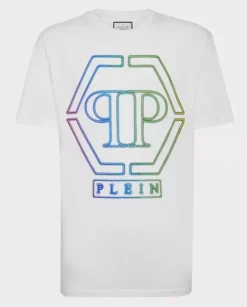 Biały t-shirt SS Hexagon