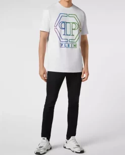 Biały t-shirt SS Hexagon