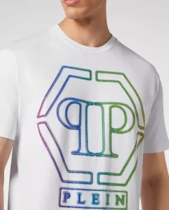 Biały t-shirt SS Hexagon