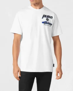 Biały t-shirt z bawełny