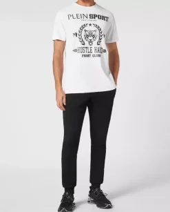 Biały t-shirt z grafiką