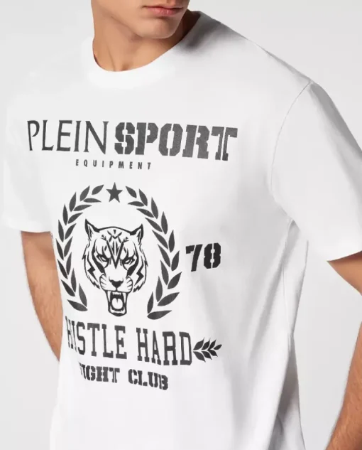 Biały t-shirt z grafiką
