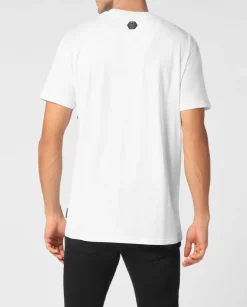 Biały t-shirt z logo