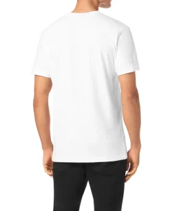 Biały t-shirt z nadrukiem
