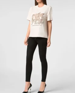 Biały t-shirt z printem