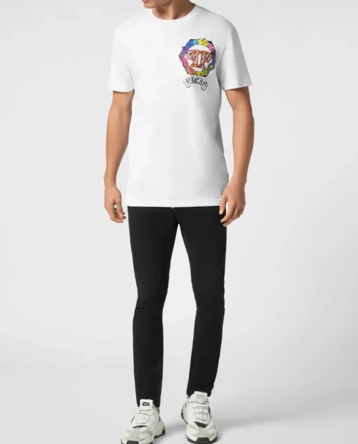 Biały T-shirt z printem