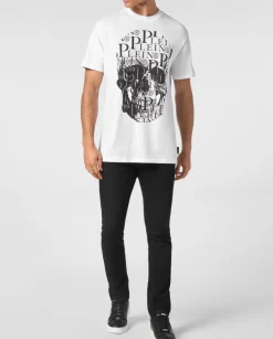 Biały T-shirt z printem