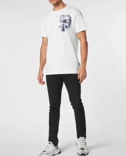Biały T-shirt z printem