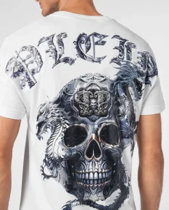 Biały T-shirt z printem