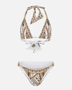 Biały zestaw bikini