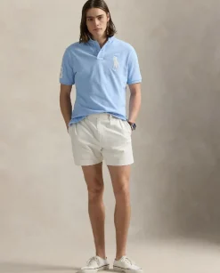 Błękitna koszulka polo Custom Slim Fit