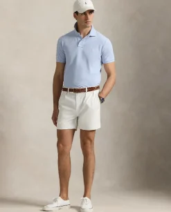 Błękitna koszulka polo z logo Slim Fit