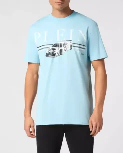 Błękitny t-shirt SS Cars Racing