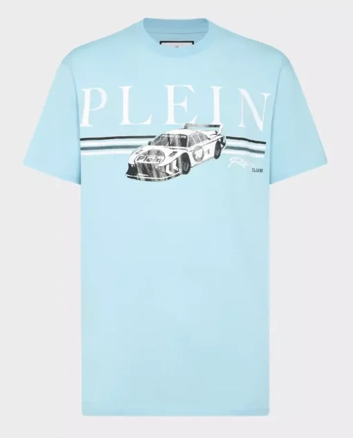 Błękitny t-shirt SS Cars Racing