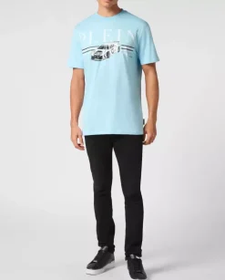 Błękitny t-shirt SS Cars Racing