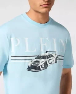 Błękitny t-shirt SS Cars Racing