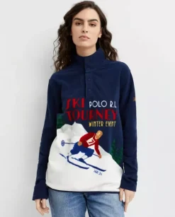 Bluza polarowa z nadrukiem Skier