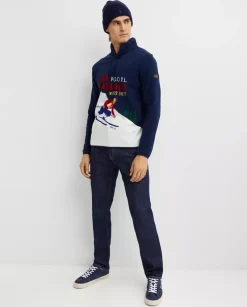 Bluza polarowa z nadrukiem Skier