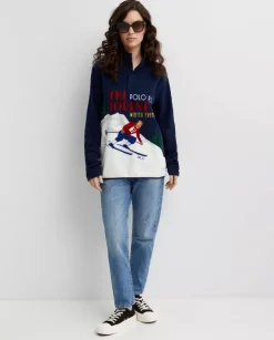 Bluza polarowa z nadrukiem Skier