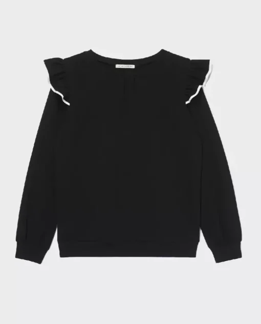 Bluza z falbanami na ramionach