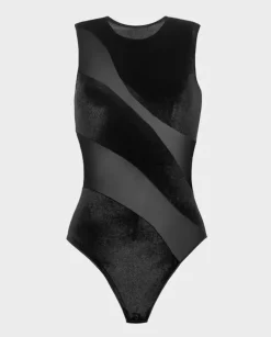 Body z siateczki i aksamitu Night Creature