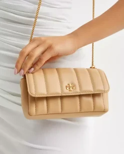 Brązowa pikowana torebka Kira Flap Mini