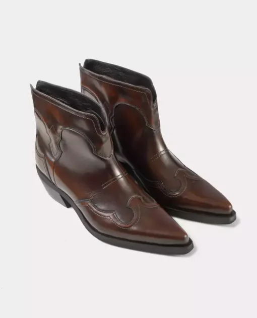 Brązowe kowbojki Western