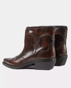Brązowe kowbojki Western
