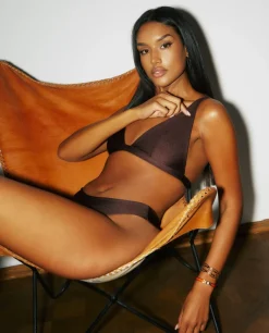 Brązowy komplet bikini SAMOA