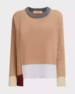 Brązowy sweter z kaszmiru