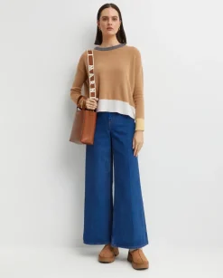 Brązowy sweter z kaszmiru