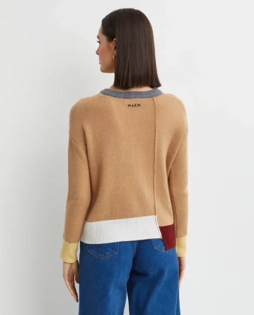 Brązowy sweter z kaszmiru