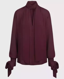 Burgundowa bluzka Luna