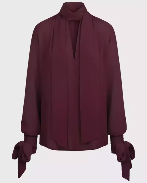 Burgundowa bluzka Luna