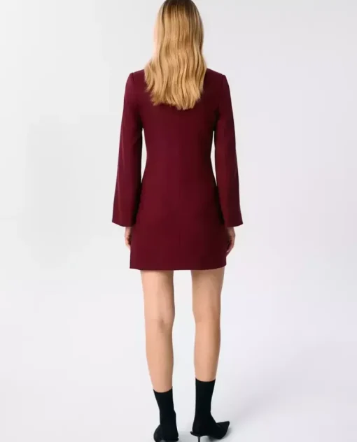 Burgundowa sukienka mini Charm